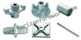 Wing nut, flange nut, formwork accessories